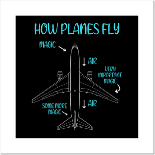 How Planes Fly Funny Aerospace Engineer Engineering Posters and Art